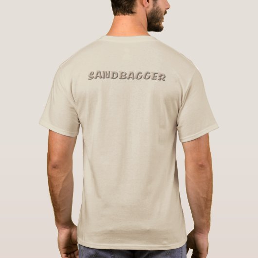 Homme sac de sable T-shirt dos (Dos)