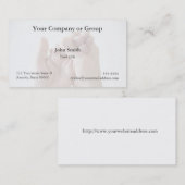 homme serrant sa main carte de visite (Devant / Derrière)