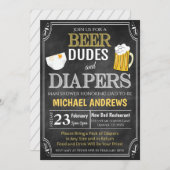 Homme Shower Baby Invitation (Devant / Derrière)