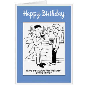 Homme sous l'acupuncture dans le Pub