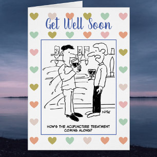 Homme sous l'acupuncture dans le Pub