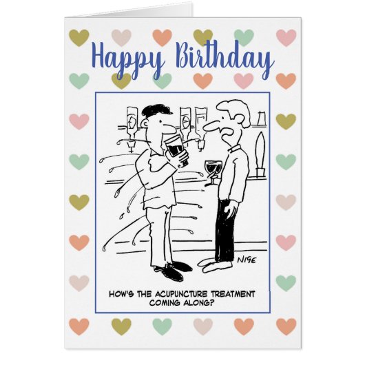 Homme sous l'acupuncture dans le Pub (Devant)