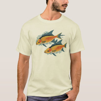 Homme T-shirt design avec poisson garçon T-shirt