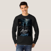 homme t-shirt seul mais conception manche longue h (Devant entier)