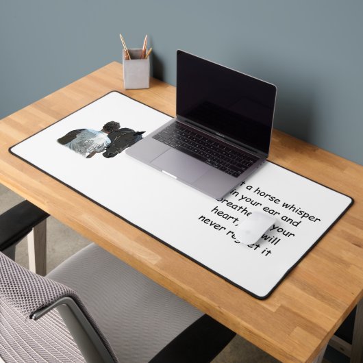 Homme tenant Cheval Light Desk Mat (Bureau 2)