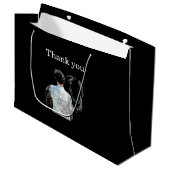 Homme tenant Cheval Sombre Cadeau Sac (Devant Angle)