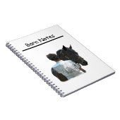 Homme tenant un cheval Carnet de spirale légère (Côté Droit)