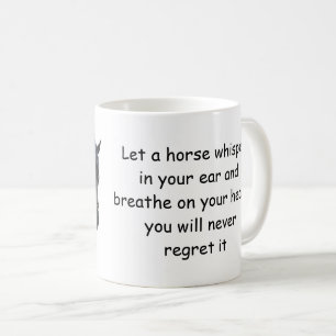 Homme tenant un cheval Léger Café Mug
