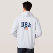 Homme USA Sweat à capuche (Dos entier)
