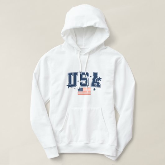 Homme USA Sweat à capuche (Design devant)