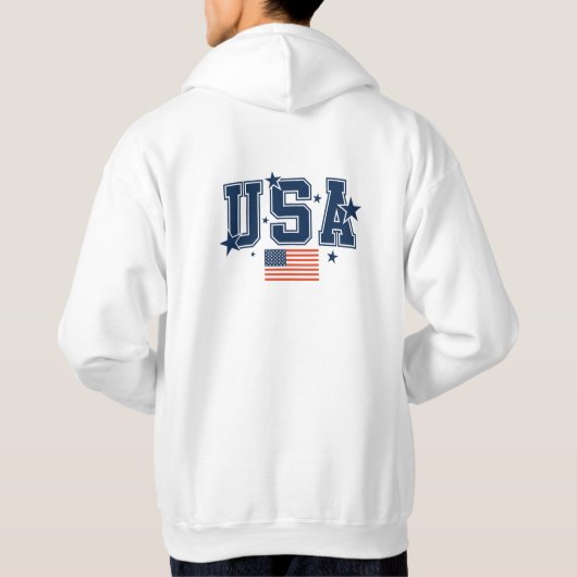 Homme USA Sweat à capuche (Dos)