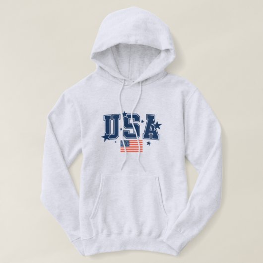 Homme USA Sweat à capuche (Design devant)