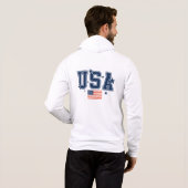 Homme USA Sweat à capuche (Dos entier)