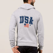 Homme USA Sweat à capuche (Dos)