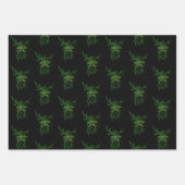 Homme Vert Fae Feuilles Noir (Devant 3)