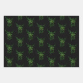 Homme Vert Fae Feuilles Noir (Devant 2)