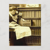 Homme Visualisation des cartes stéréo Vintage (Devant)