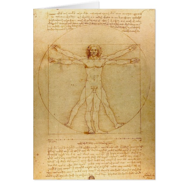 Homme vitruvien par Leonardo Da Vinci (Devant)