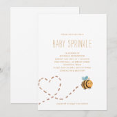 HOMMEL BIJ MODERN MINIMAL BABY SPRINKLE | KAART (Voorkant / Achterkant)