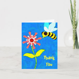 Hommel en Bloem Cartoon Bedankkaart