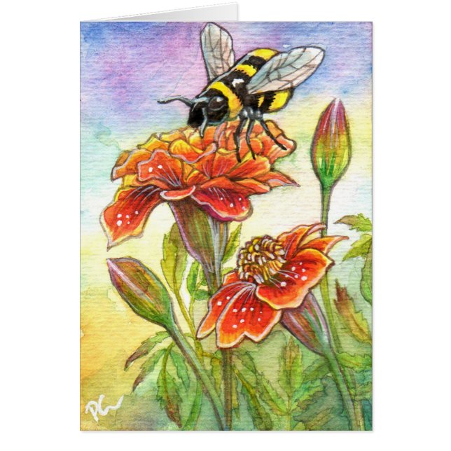 hommel en goudsbloem (Voorkant)