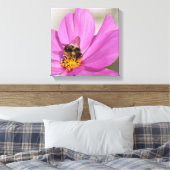 Hommel en kosmos canvas afdruk (Insitu (Slaapkamer))