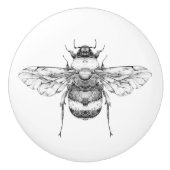  hommel illustratie keramische knop (Voorkant)