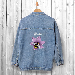 Hommel Lavendel Bloemen Geel Denim Jacket