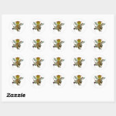 hommel ronde sticker (Vel)