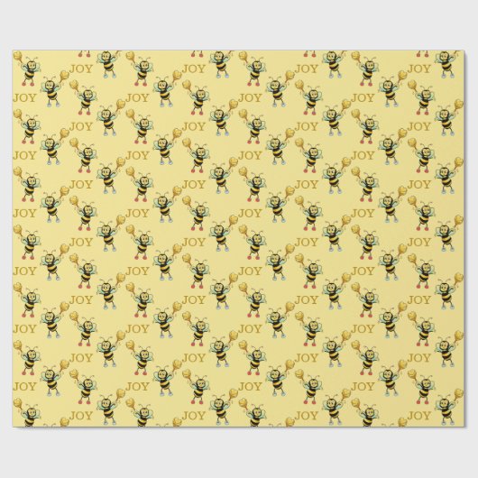 Hommels met hartpatroon wikkeling cadeaupapier (Vlak)