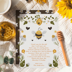 Hommeltje Bij Baby Shower Bedankkaart
