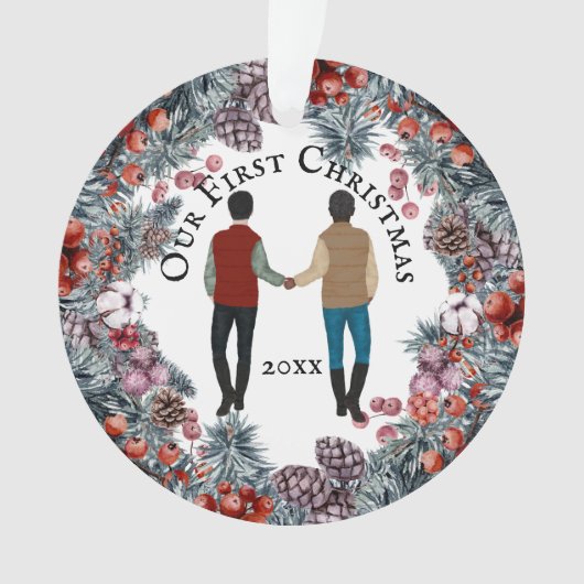 Hommes afro-américains gays et caucasiens (devant)