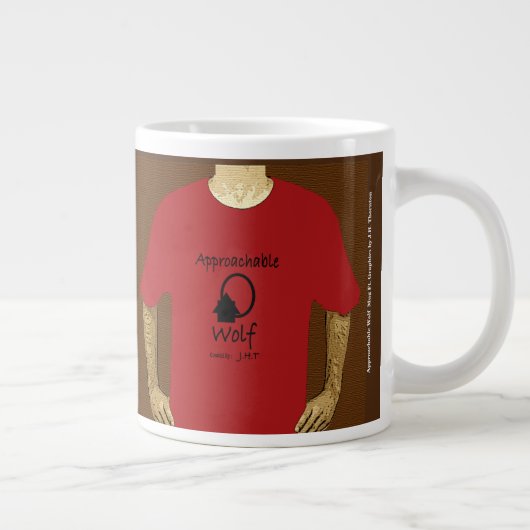 Hommes approchable Loup Mug Ft. Graphiques de J.H. (Droite)