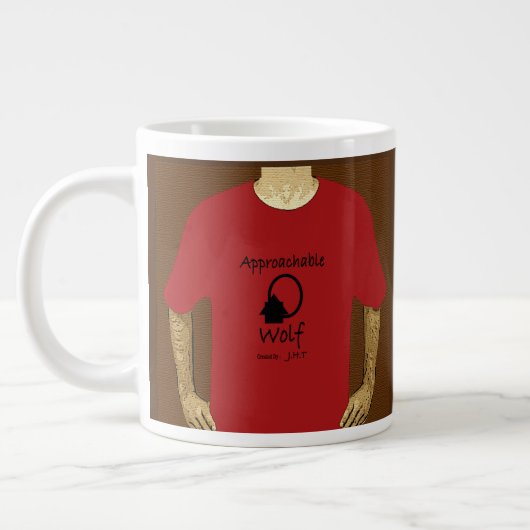 Hommes approchable Loup Mug Ft. Graphiques de J.H. (Gauche)