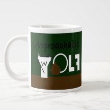 Hommes approchable Loup Mug Ft. Graphiques de J.H.