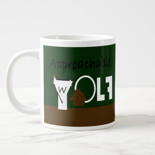 Hommes approchable Loup Mug Ft. Graphiques de J.H. (Gauche)
