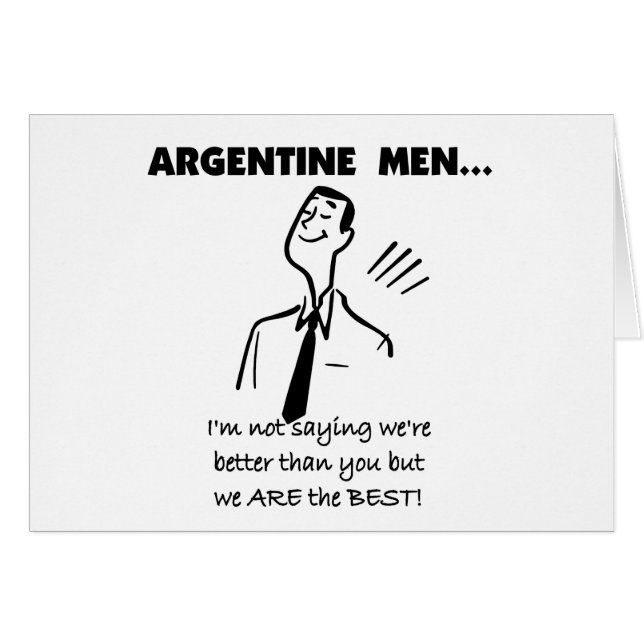 Hommes argentins (Devant horizontal)