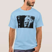 Hommes Basic TShirts Pop Art Lion face bleu clair (Devant)
