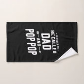 Hommes bénis d'être appelé papa et Pères Pop-Pop (Serviette à main)