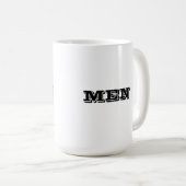 Hommes Black Color Texte Coupes de Mugs Classiques (Devant droit)