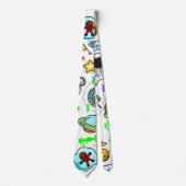 Hommes concepteurs Cravate  astronaute Aliens (Devant)