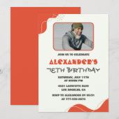 Hommes contemporains invitations à 78e anniversair (Devant / Derrière)