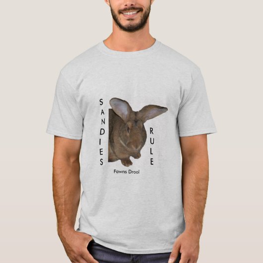 Hommes de bave de faons de RÈGLE du T-shirt (Devant)