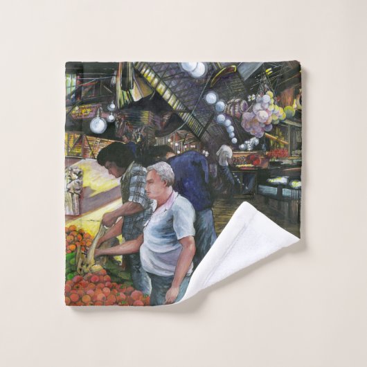 Hommes de commerce, Jérusalem (Gant de toilette)