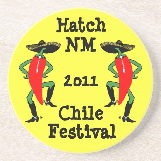 Hommes de poivre du Chili de dessous de verre dans (Devant)