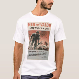 hommes de T-shirt d'affiche de 2ÈME GUERRE