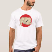 Hommes de T-shirt de sumo de T-Rex (Devant)