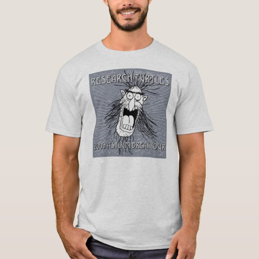 Hommes de T-shirt de tortues de recherches (Devant)