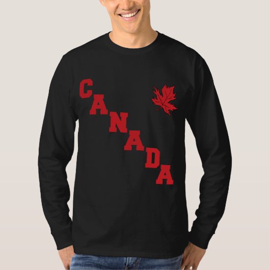 Hommes de T-shirt du Canada de feuille d'érable (Devant)