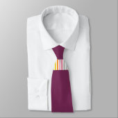 Hommes Designer Cravate Burgundy (Attaché)